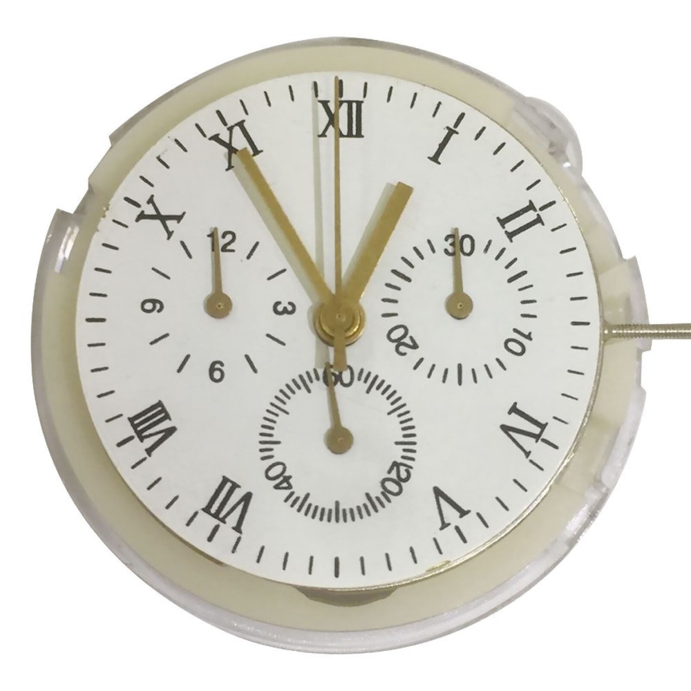 30.4mm 28,800bph Auto Mechanical Watch Movement Chronogrpah For Asian ETA 7753 A