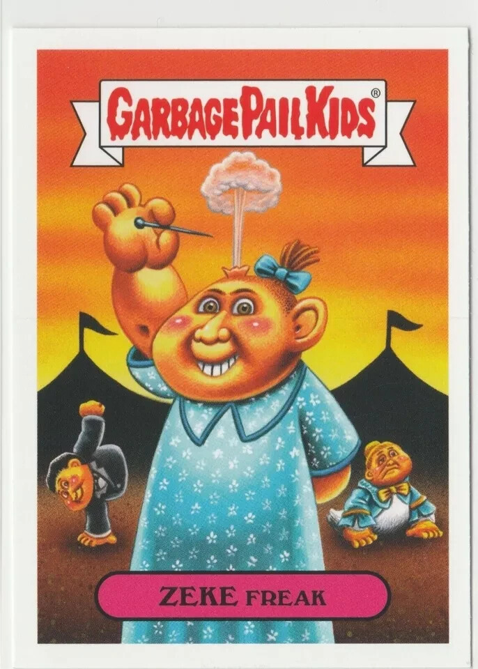 Zeke Freak 3b Garbage Pail Kids GPK 2019 Revenge of the Oh Horror-ible Card
