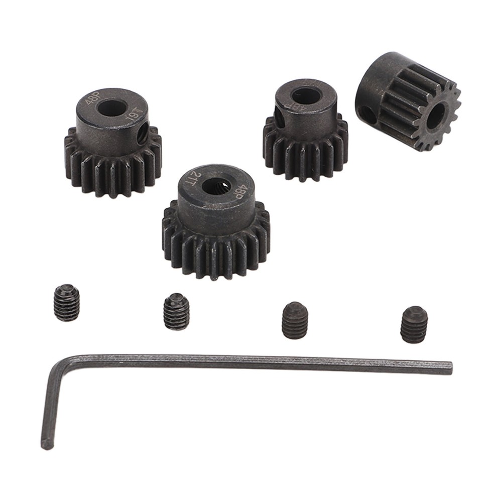 RC Motor Pinion Gear Set 48P 3.175mm 15T 17T 19T 21T RC Motor Gears Pinion GD