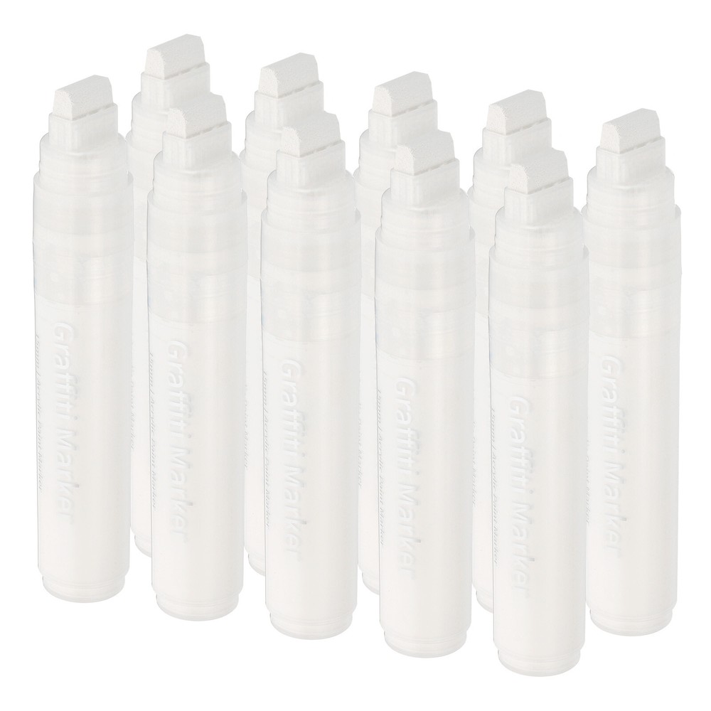 8 Pcs Graffiti Markers 15mm White Poster Markers Thick Acrylic Paint Pen