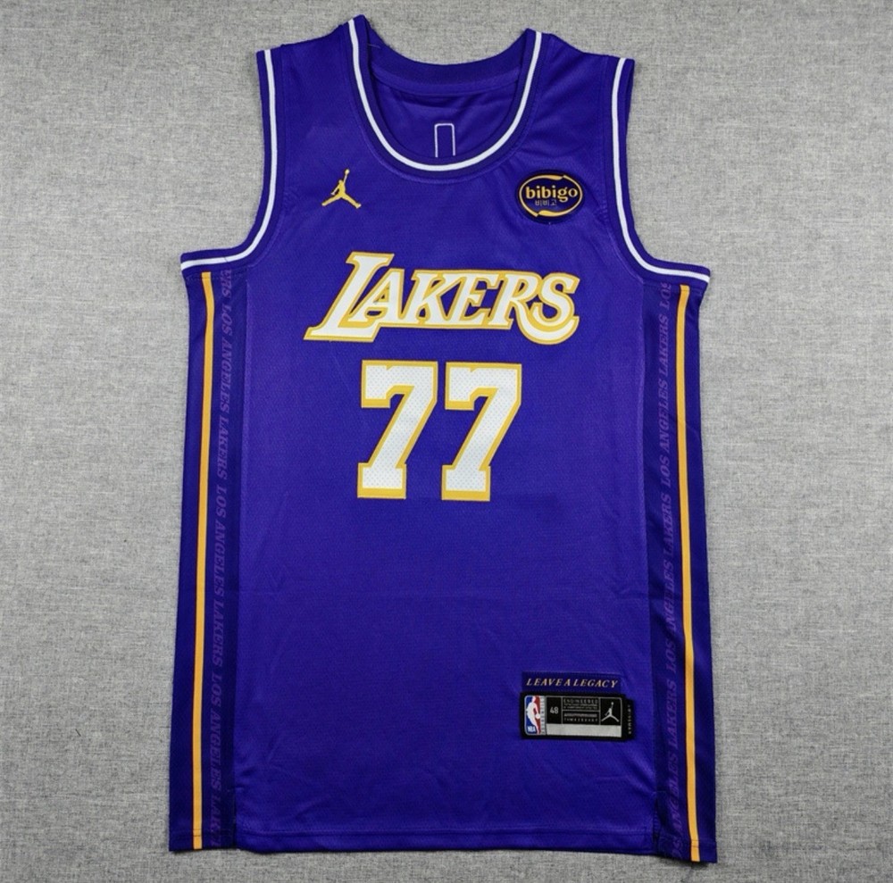 Luka Doncic Los Angeles Lakers Purple Men’s Jersey Large