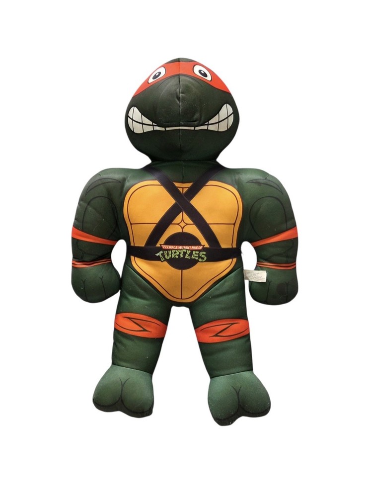 Vintage 1992 Teenage Mutant Ninja Turtles Michelangelo Plush Playmates Toy 24”