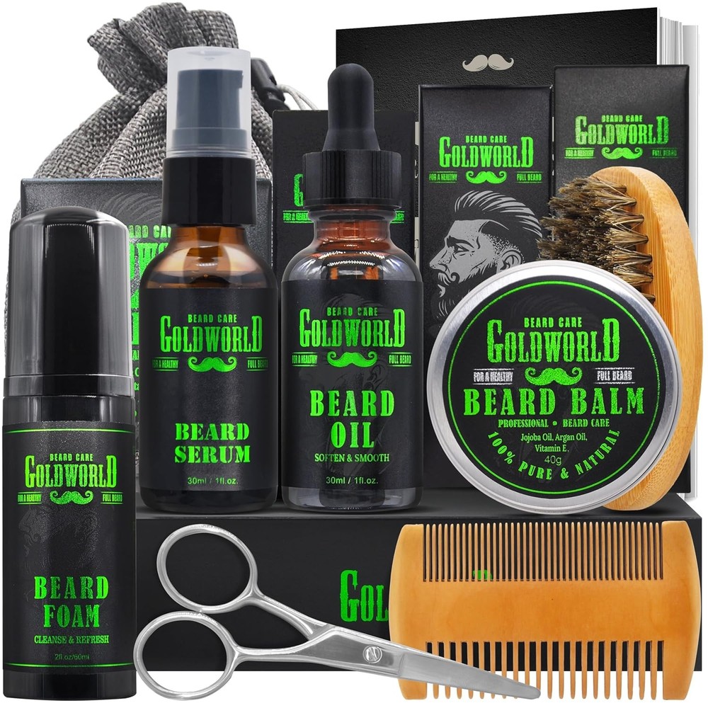 Beard Kit Beard Grooming Kit w/Beard Wash/Shampoo