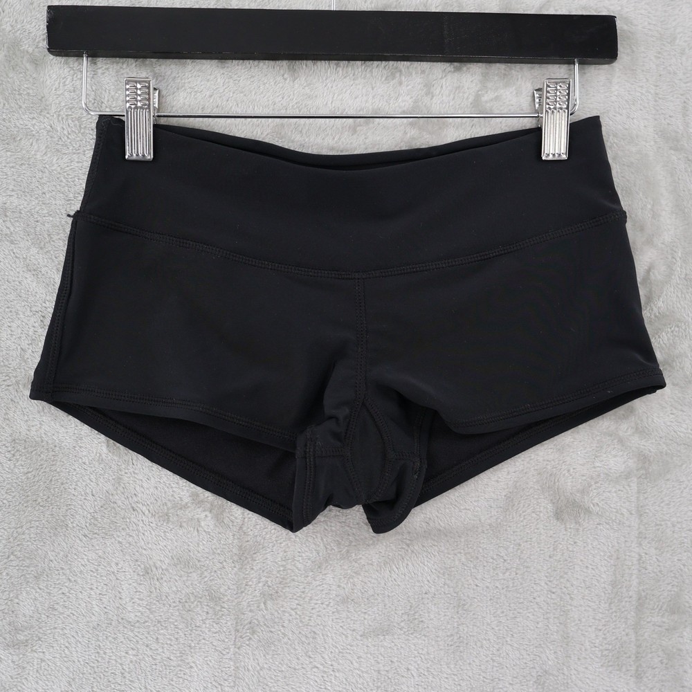 Raisins Surf Swim Shorts Womens XS Black Ruched Back Boy Short Bikini Bottom NWT