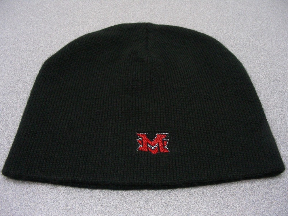 MV LOGO - Black - One Size Stocking Cap Beanie Hat