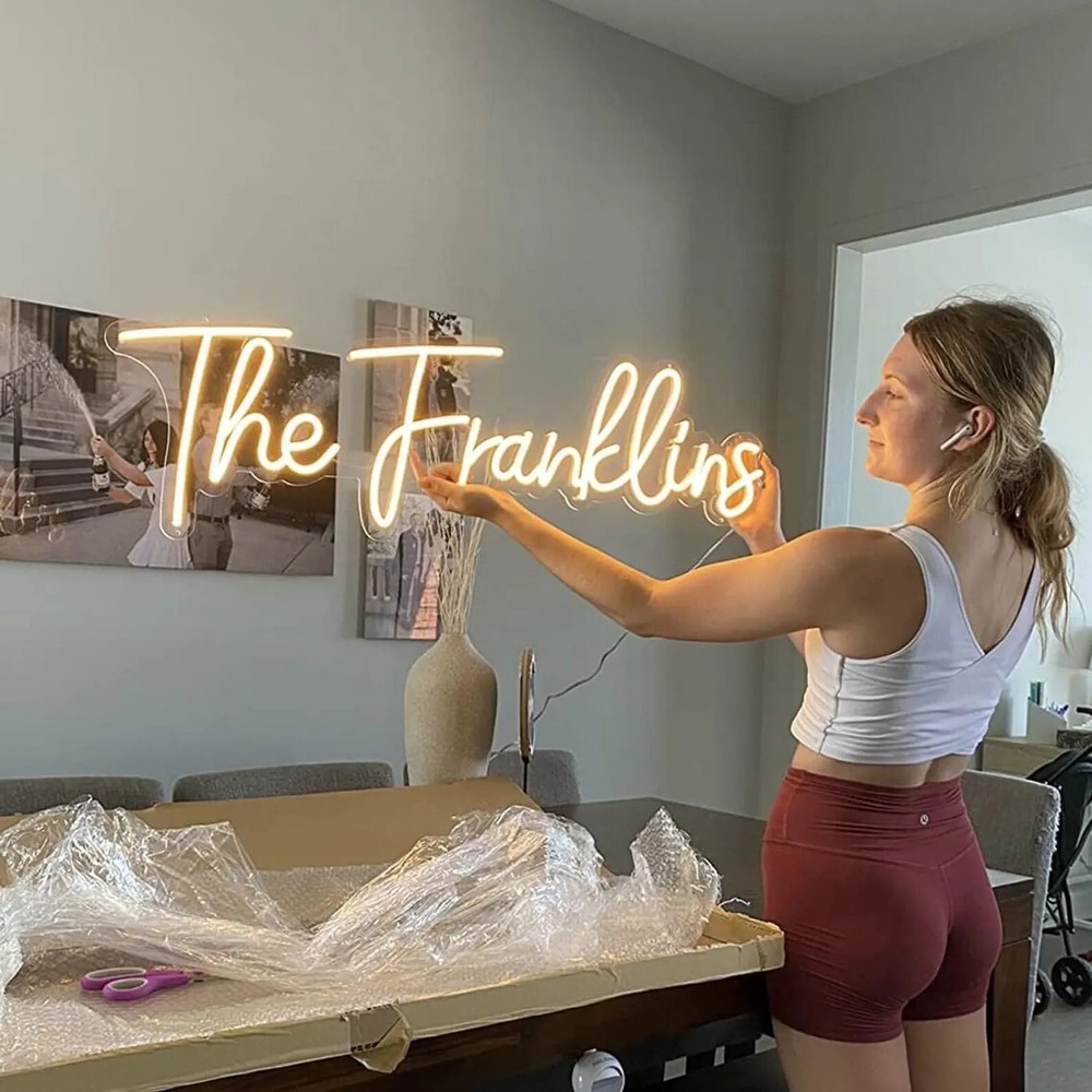 Custom Neon Sign LED Light Acrylic Neon Bar Man Cave Custom Made Wall Decor