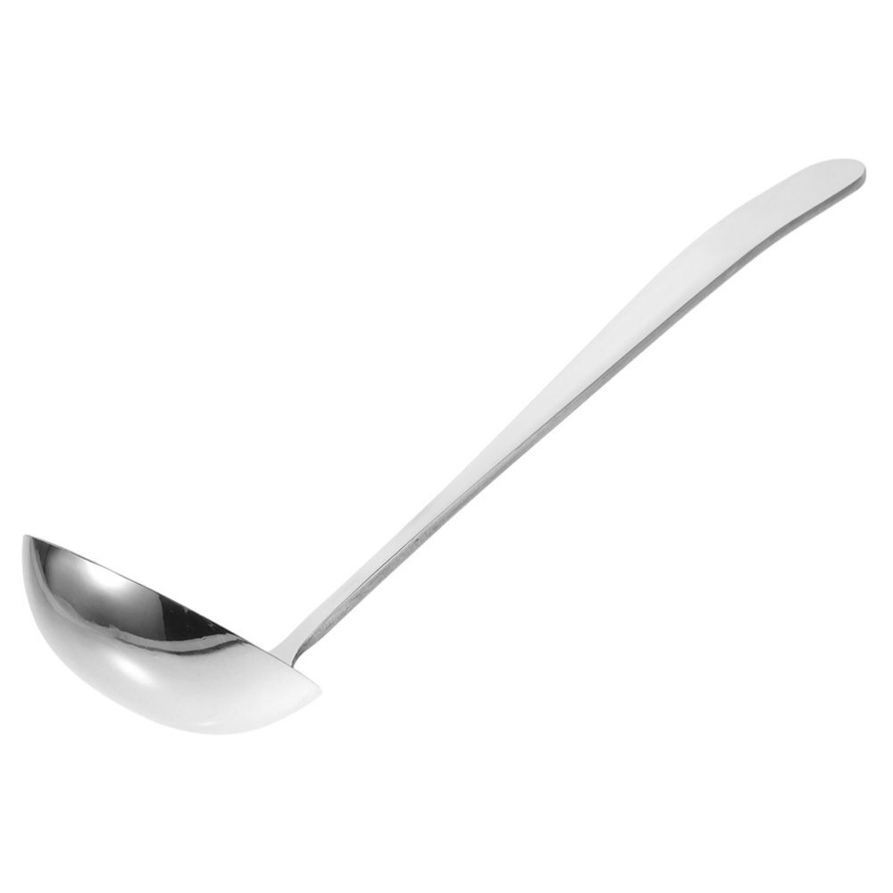 Stainless Steel Large Soup Ladle Kitchen Gadget Multi-use Food Spoon With Long