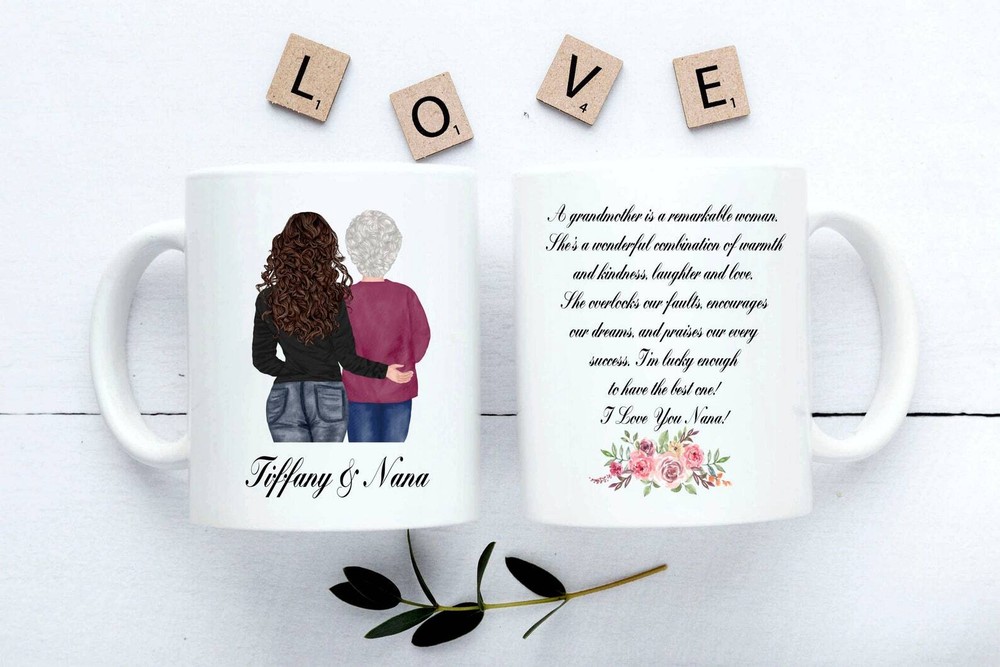 Personalized Mug For Grandma Custom Grandma Mug Personalized Coffee Mug