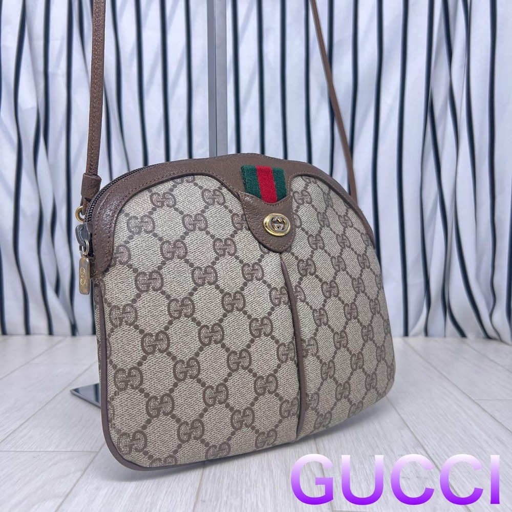 Gucci Sherry Line Vintage PVC Crossbody Shoulder Bag Pre-Owned