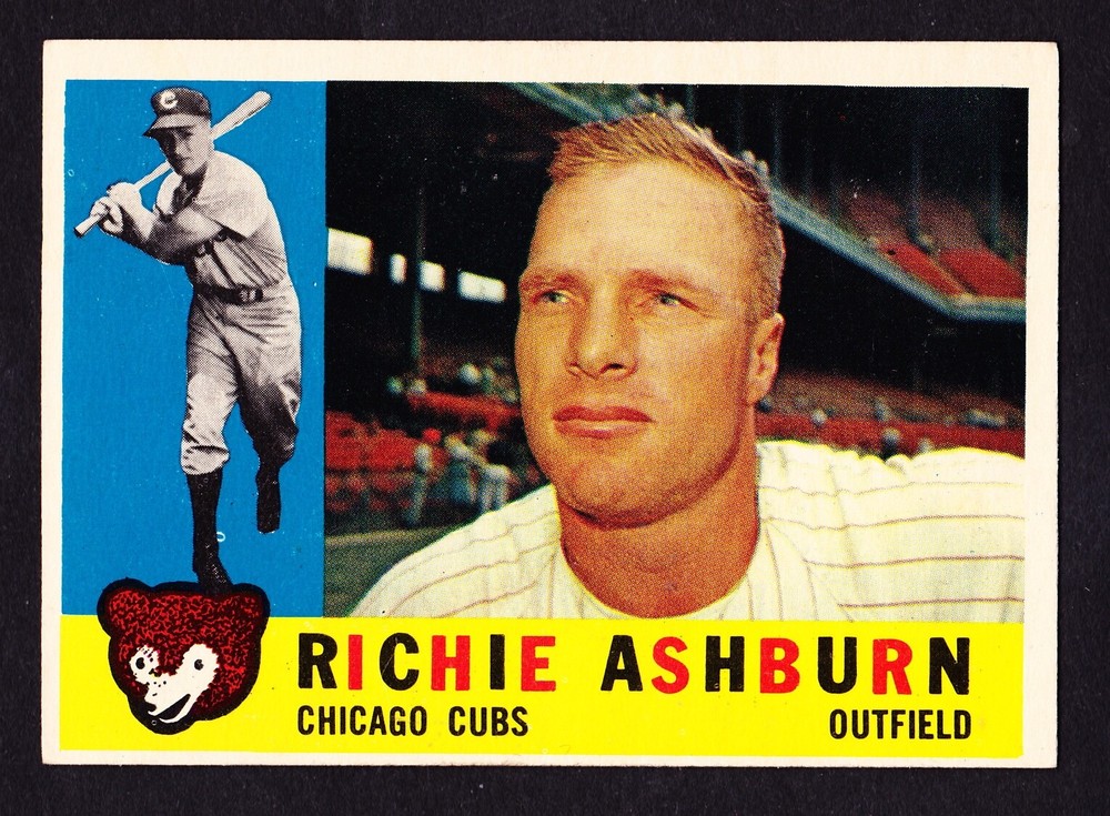 1960 Topps #305 Richie Ashburn Cubs Baseball Card