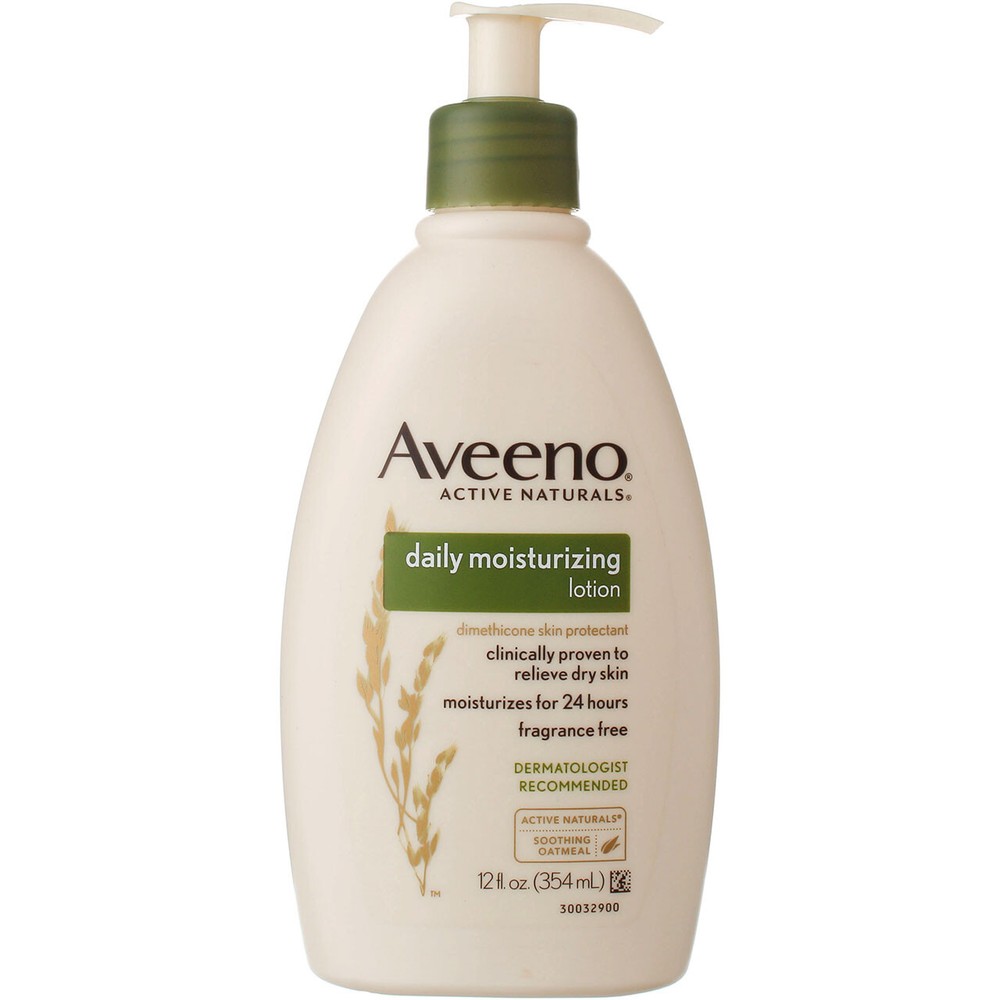 6 Pack Aveeno Active Naturals Daily Moisturizing Lotion, Fragrance Free, 12 f...
