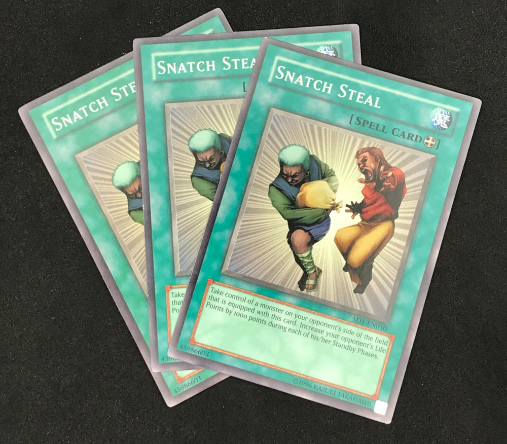 YuGiOh Snatch Steal Playset - 3x Common Cards from SD1 to SD5 Mixed Sets