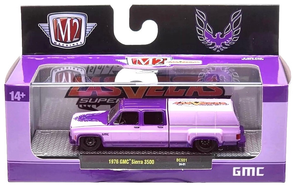 M2 MACHINES 1976 GMC SIERRA 3500 DUALLY SQUAREBODY LAS VEGAS CONVENTION