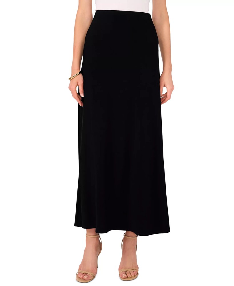Vince Camuto Women’s Pull-On A-Line Maxi Skirt Size M Elastic Waist Slit