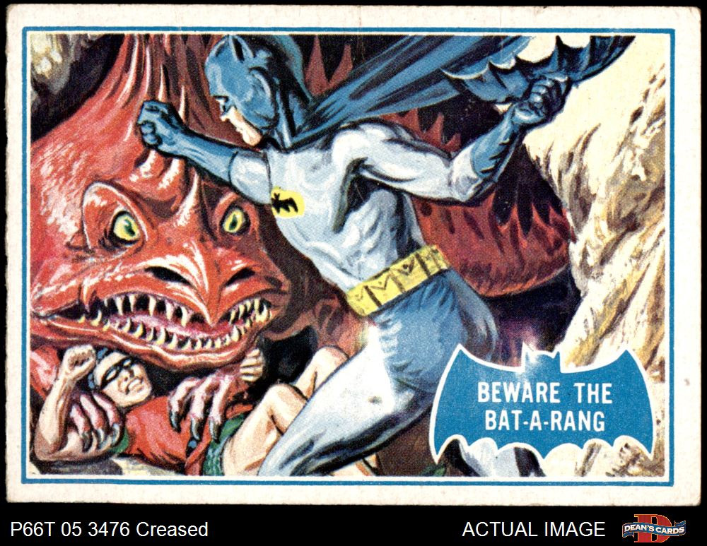 1966 Topps Batman Puzzle Back #38 Beware the Batarang 3 - VG
