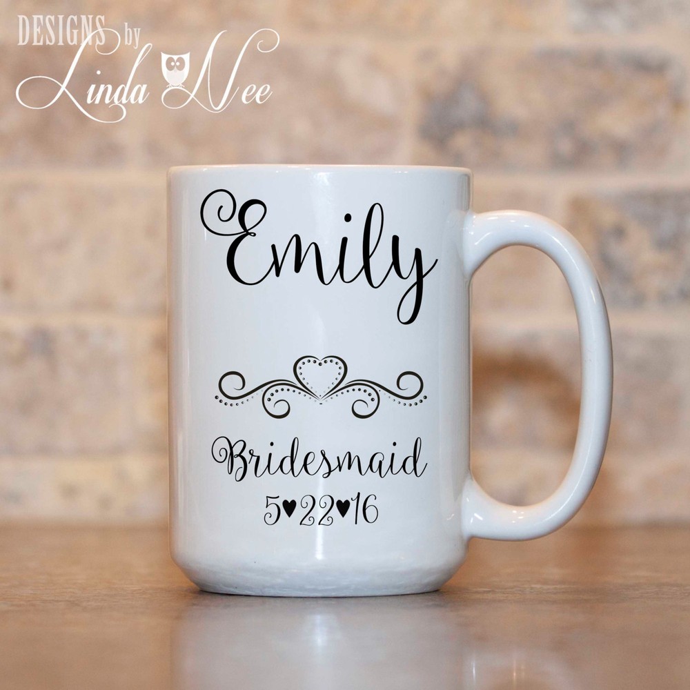 Personalized Bridesmaid Mug Bridesmaid Gift Bridesmaid Mug Bridal Party Gift