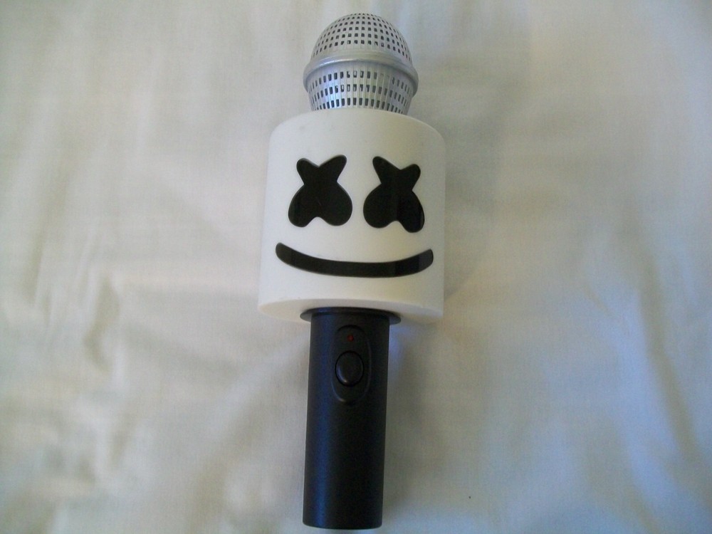 DJ Marshmello Luminous LED Microphone Halloween Costume Music Accessory Light Up