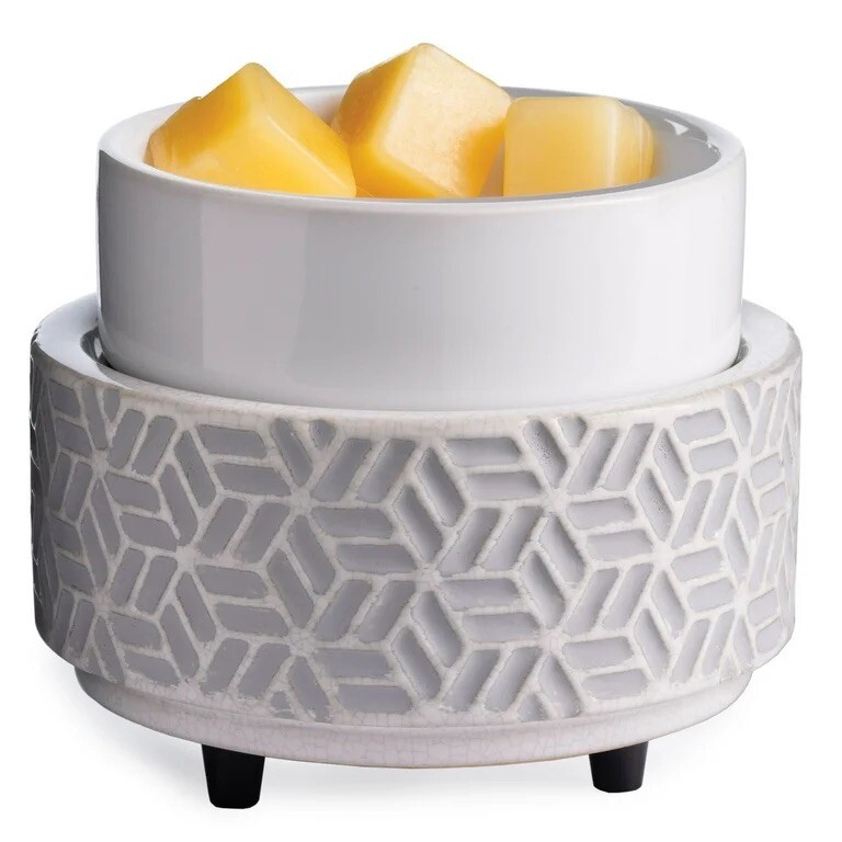 Hexagon Stone 2-in-1 Fragrance Warmer by Candle Warmers Etc