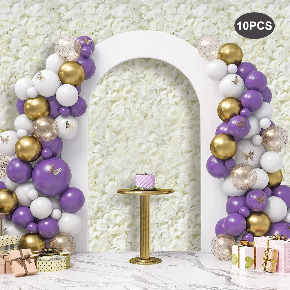 10PCS Artificial Silk Flower Wall Panel Floral Backdrop Party Wedding Decoration