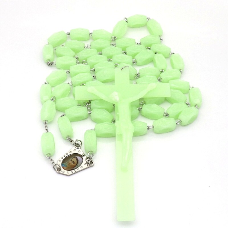 Rosary Beads Cross Pendant Necklace Jewelry Female Necklaces Chokers