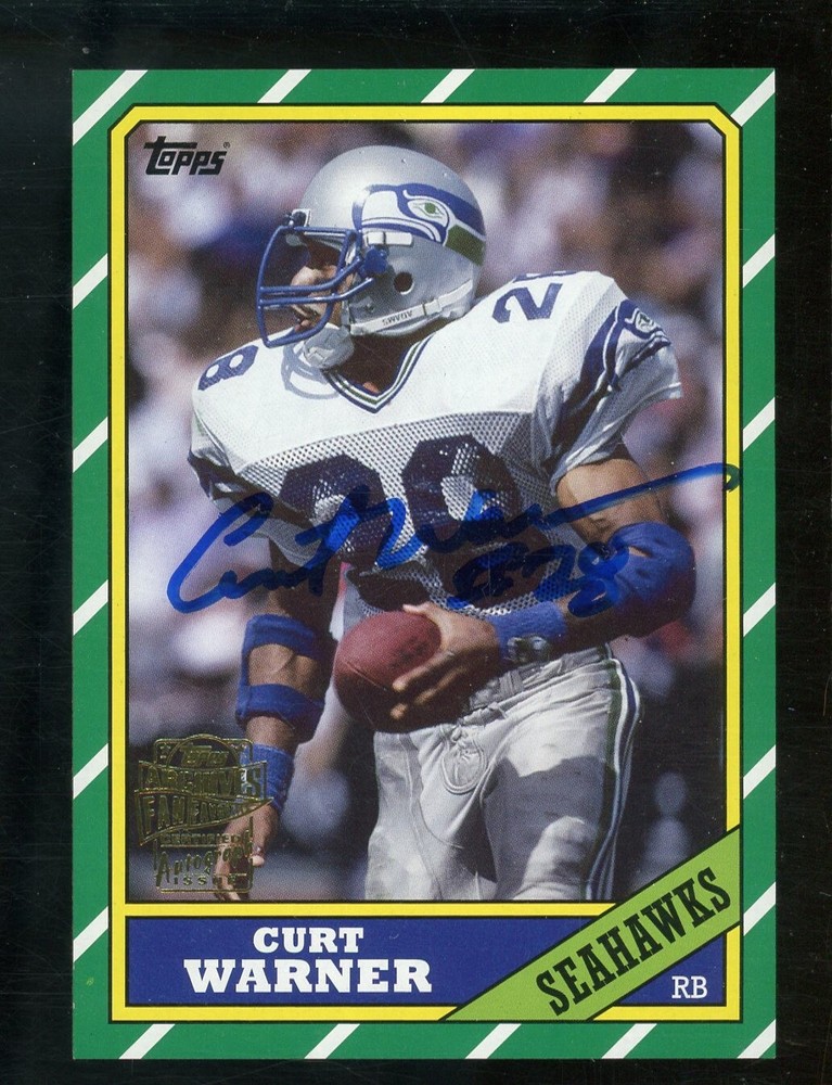 2013 Topps Fan Favorites 1983 Retro Curt Warner Seahawks AUTO