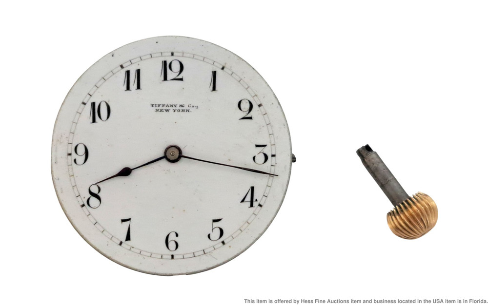 Early Tiffany & Co High Grade Running Watch Movement w Crown & Stem