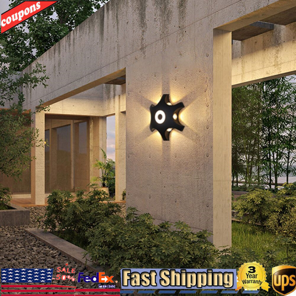 Exterior LED Wall Light Sconce Porch New Wall Lamp Fixture Modern Light Outdoor