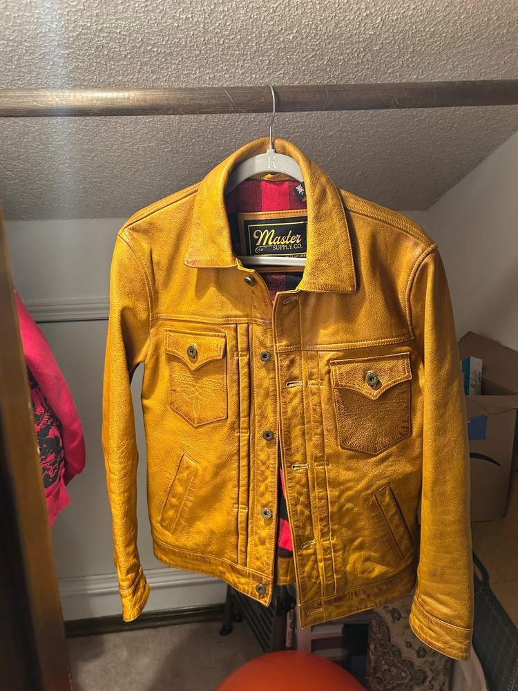 Master Supply Co GOLDRUSH Leather Jacket in US Medium - Check Description for Details