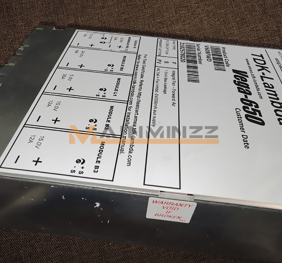 1PCS USED TDK-Lambda Vega 650 V608FWD