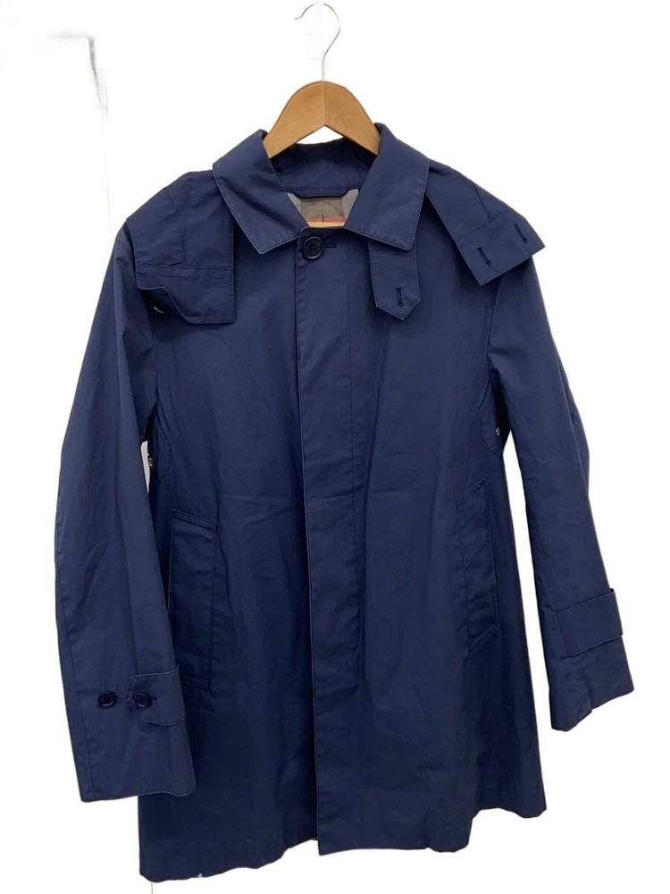 Mackintosh Philosophy  Steel Collar Coat/36/Cotton/Nvy/Plain/H1C23-507-