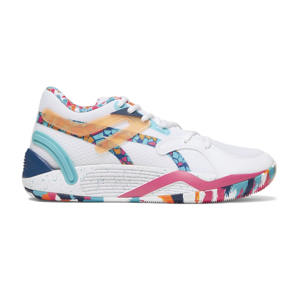 PUMA TRC Blaze Court VBL Mens White Basketball Sneakers Athletic Shoes