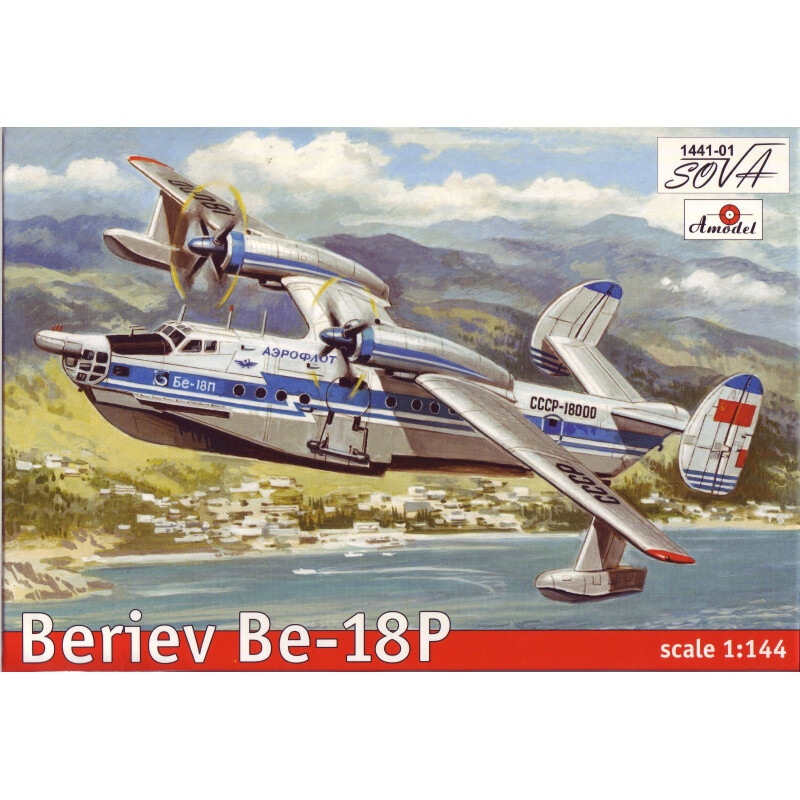 Beriev Be-18P Scale Aircraft Hydroplane 1/144 - Plastic model kit AMODEL 1441-01