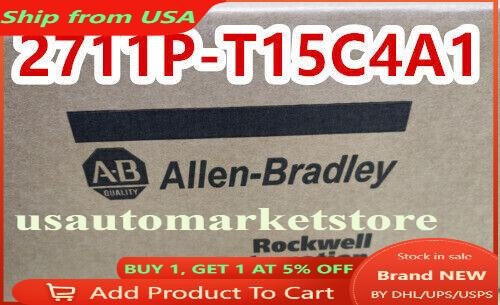 New Allen Bradley 2711P-T15C4A1 HMI PanelView Plus 7 Terminal 2711PT15C4A1