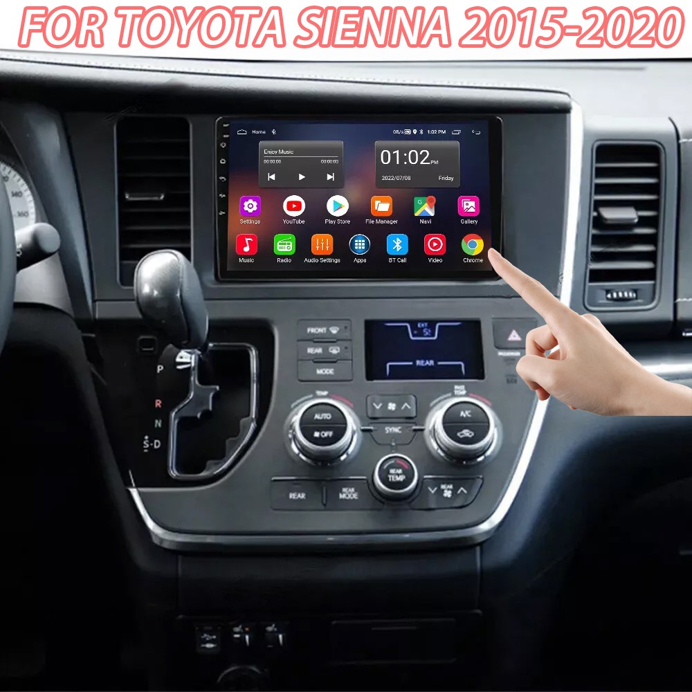 For Toyota SIENNA 2015-2020 Android 15 Car Radio Stereo GPS Navi WIFI BT FM RDS