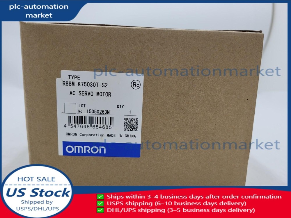 Omron R88M-K75030T-S2 Servo Motor R88MK75030TS2 New In Box Fast Shipping