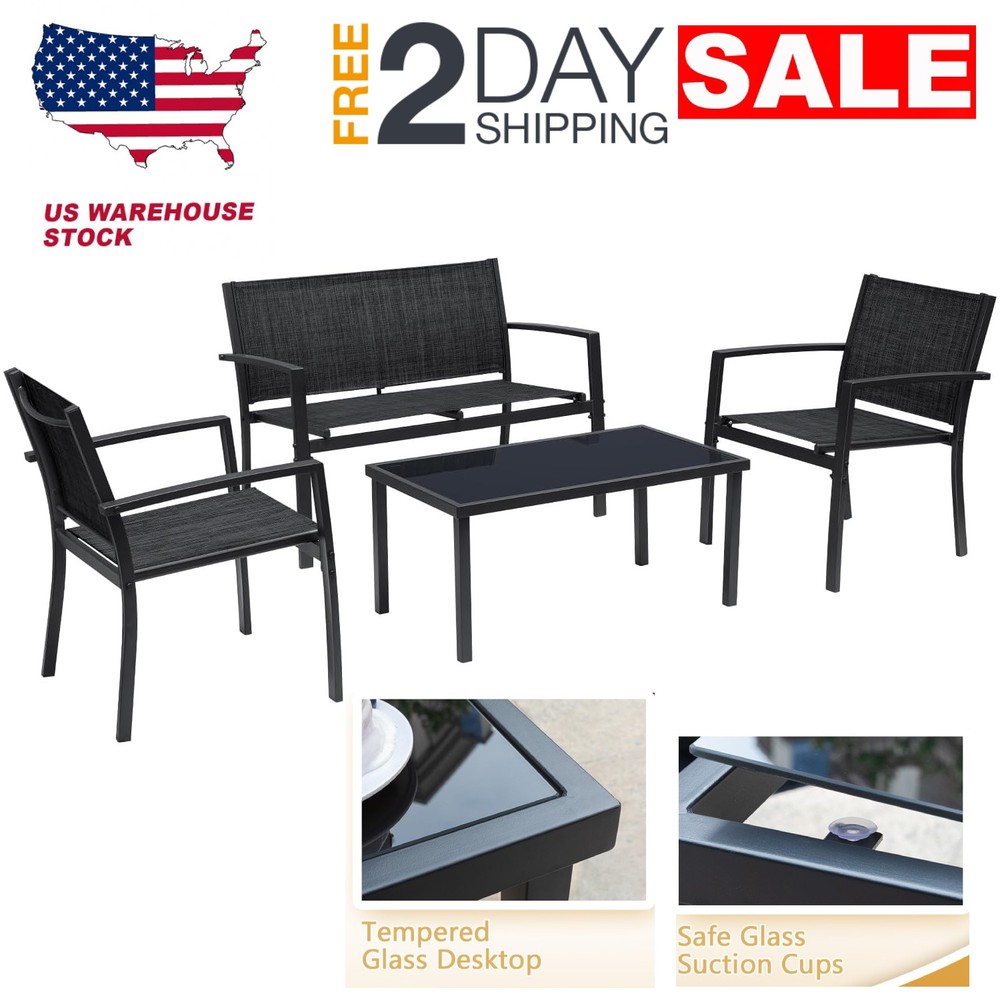 4-Piece Outdoor Conversation Set for Patio, Balcony, or Pool - Clearance Sale-image
