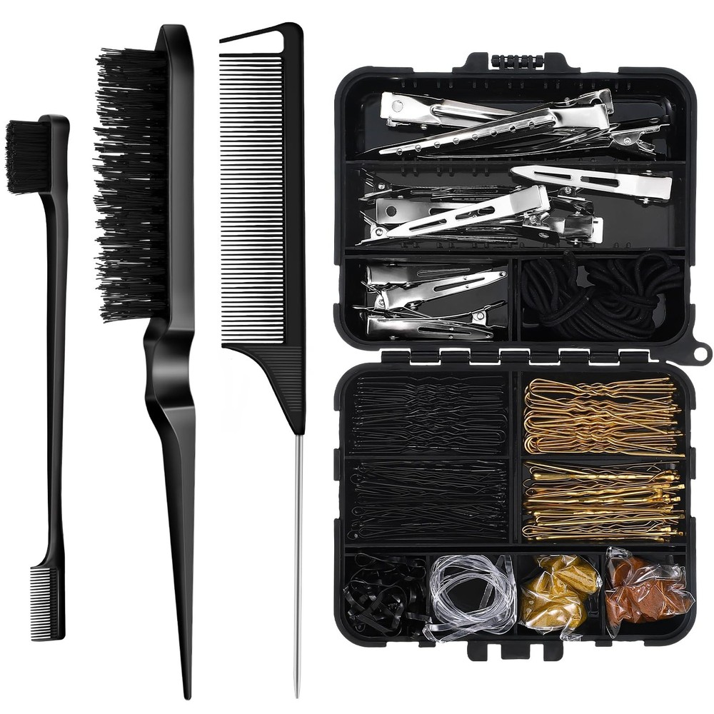 160-Piece Bobby Pin Set for Slick Back Hair Styling and Dance Cosmetology