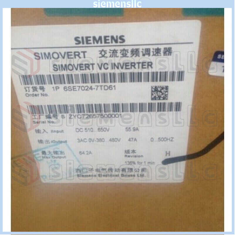 6SE7024-7TD61 Siemens SIMOVERT Main Driver Expedited Shipping Spot Goods New GQ