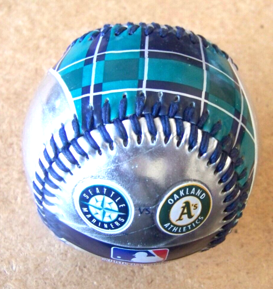 2012 Opening Day Mariners Athletics baseball ball Seattle Oakland A's c44868