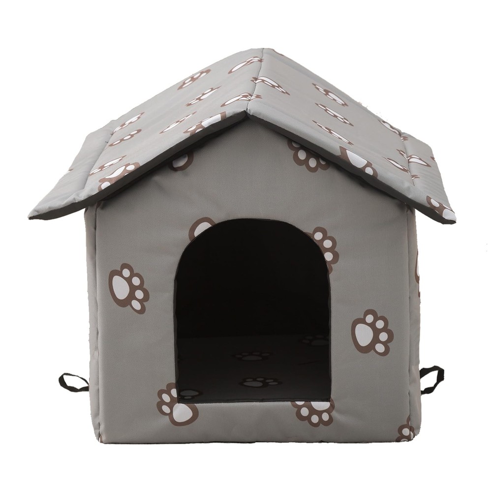 Weatherproof Insulated Outdoor Cat House for Feral Cats and Dogs