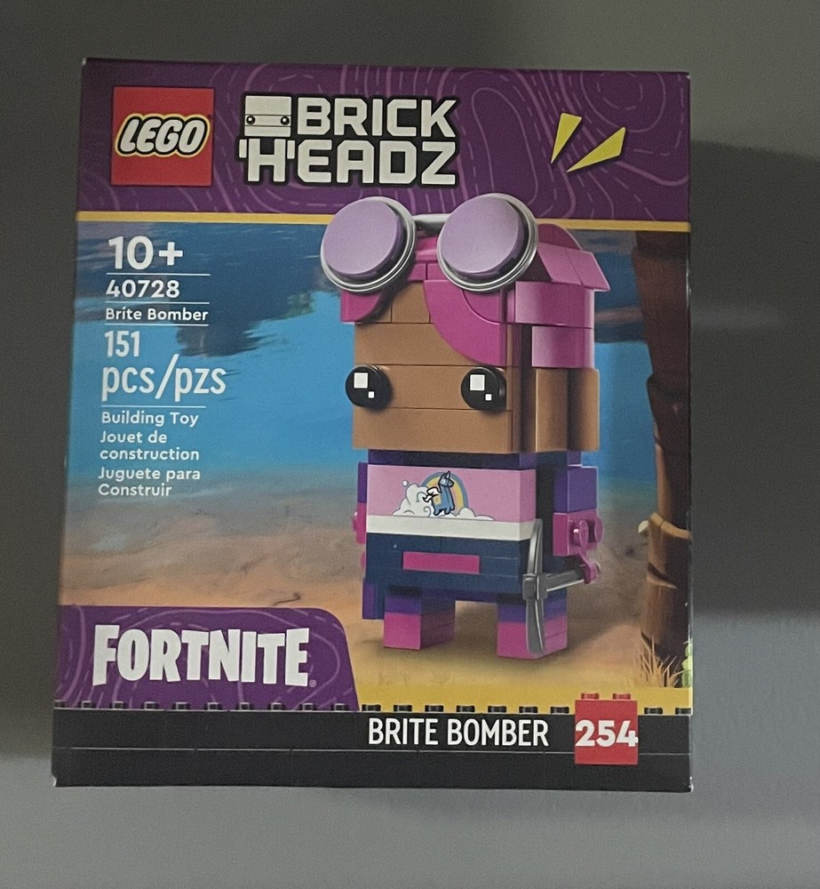 LEGO 40728 BRICKHEADZ Fortnite Brite Bomber 151 Piece Building Set New & Sealed