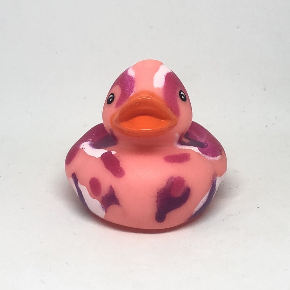 Camouflage Pink Rubber Duck 2” Camo Ducky Bath Pool Beach Toy