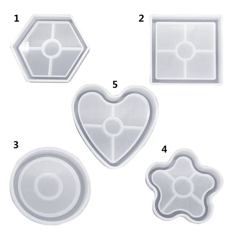 Vintage Floral Silicone Mold for Epoxy Resin Crafts Multifunctional Coaster DIY
