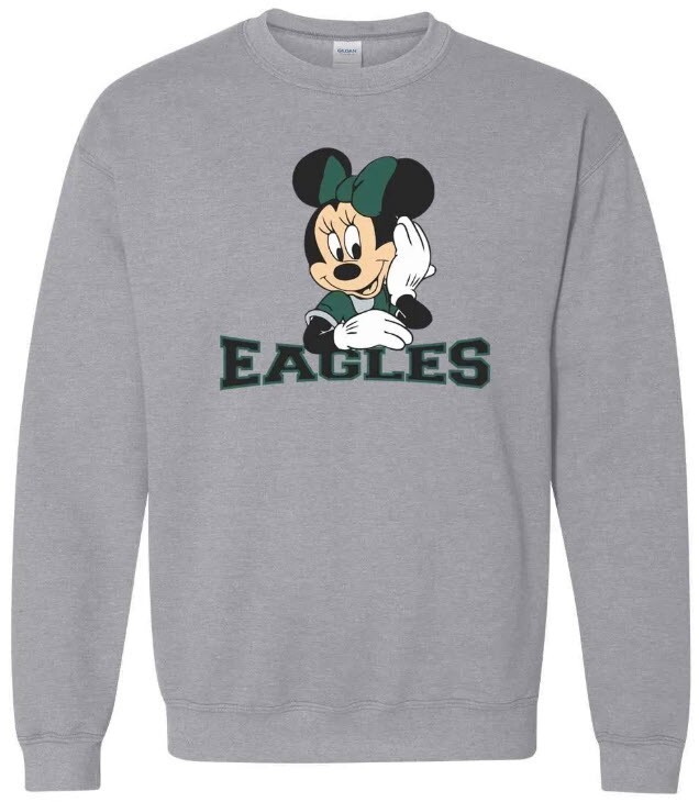 Eagles Minnie Sweatshirt | Football Sweatshirt | Disney Shirt | Eagles | Large