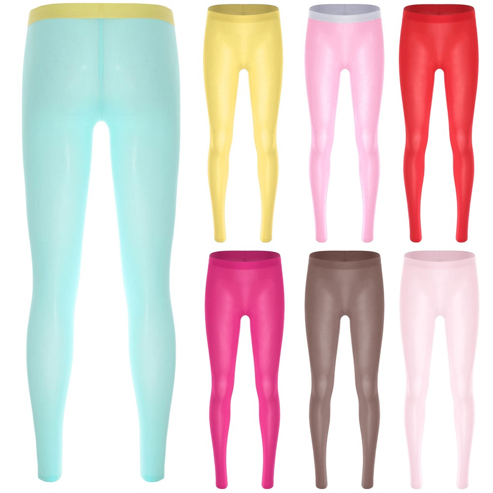 Ultra Thin Women Leggings Nylon Yoga Pants Sheer Active Workout Wear