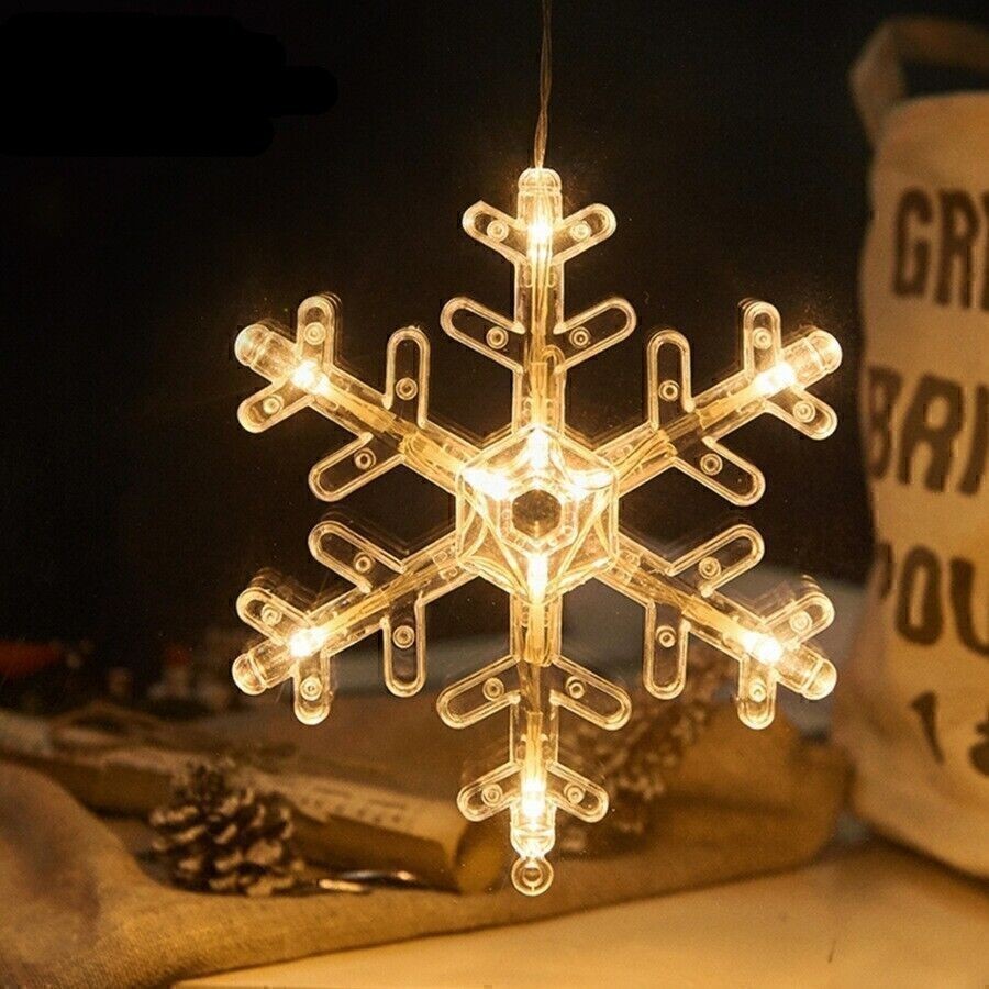 Christmas snowman star lights holiday window decoration LED holiday lights