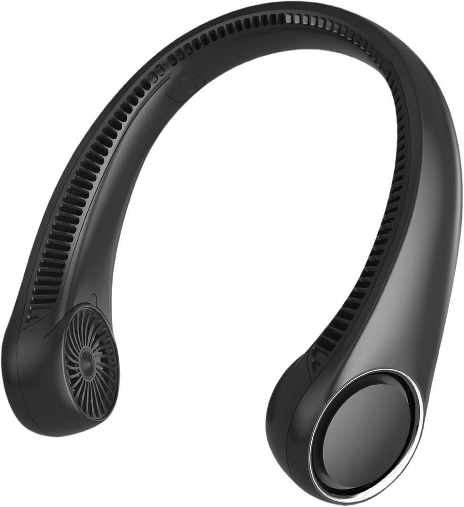 Portable Neck Fan, Hands Free Bladeless, 360° Cooling Personal Fan,Wearable Qui