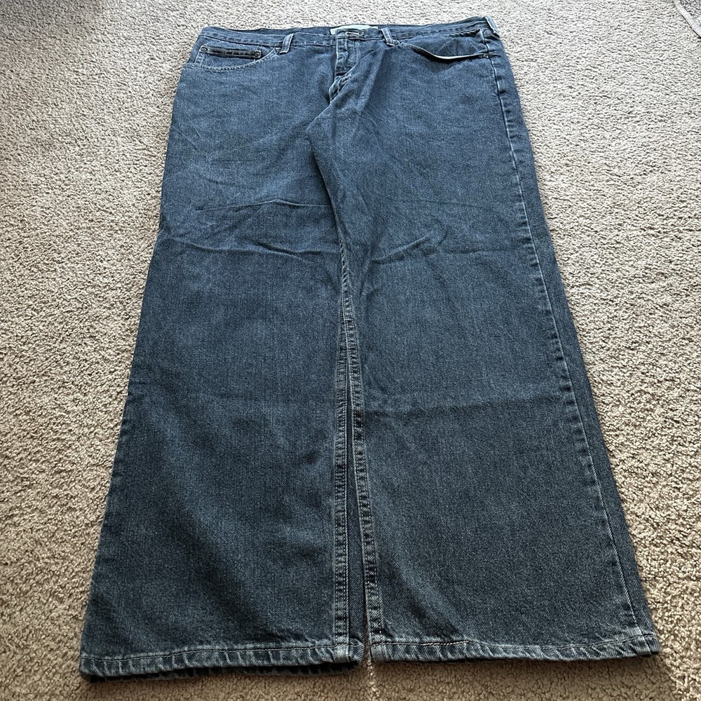 Vintage Lee Relaxed Straight Leg Denim Jeans Faded Wash 40x30 Loose Fit Baggy
