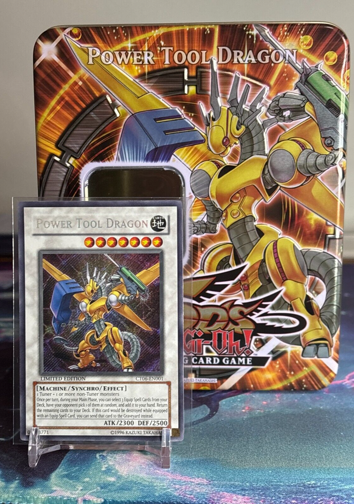 Yugioh Power Tool Dragon CT06-EN001 2009 Tin Promo Card