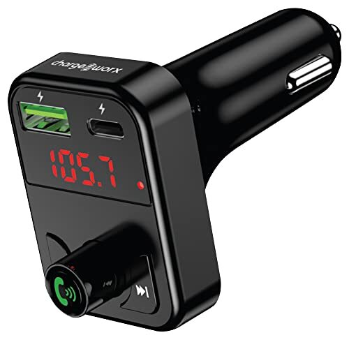 Bluetooth FM Transmitter for Car with Fast USB-C and USB Charging - Stream Music Wirelessly